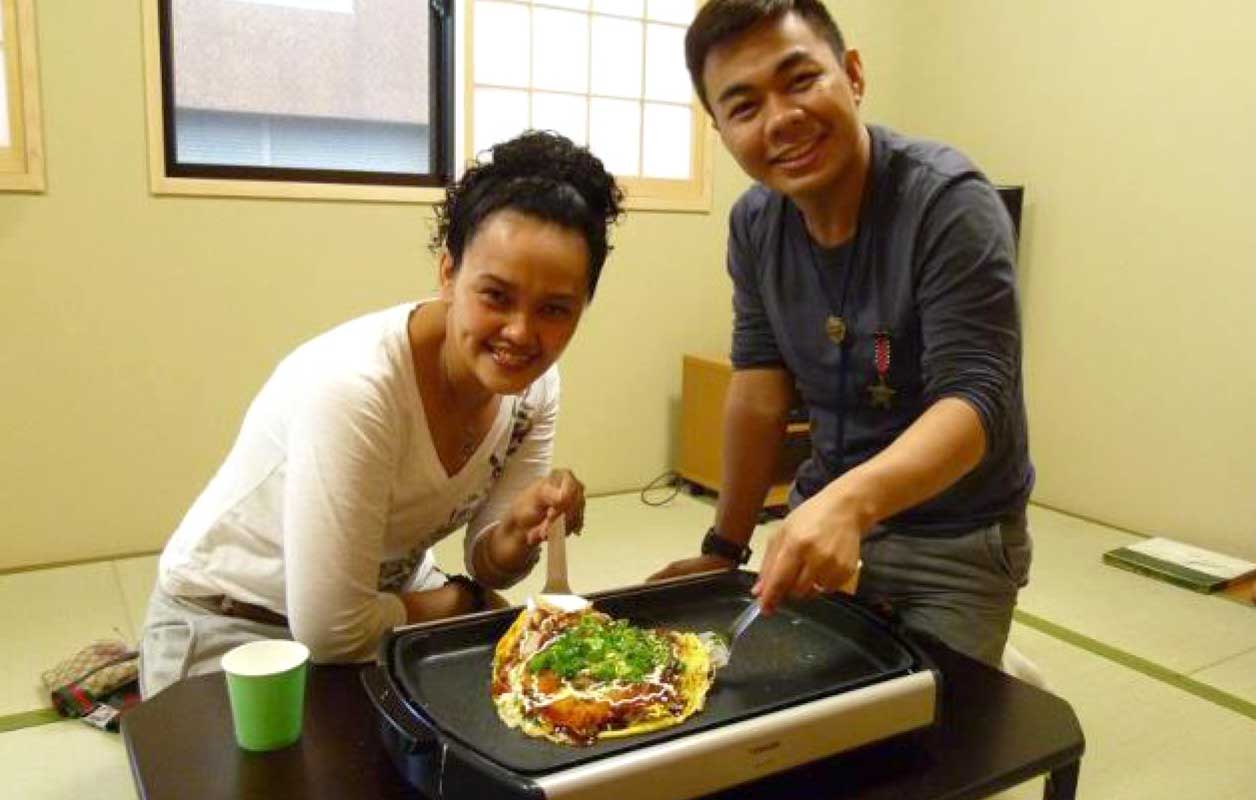 Okonomiyaki cooking party